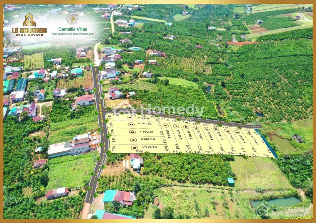Mặt bằng giai đoạn 1 đất nền Camellia Villas Bảo Lộc