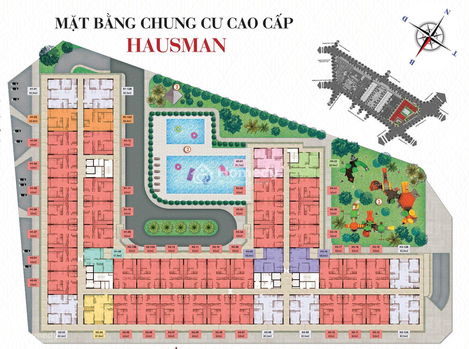 Mặt bằng dự án Hausman (FLC Premier Park)