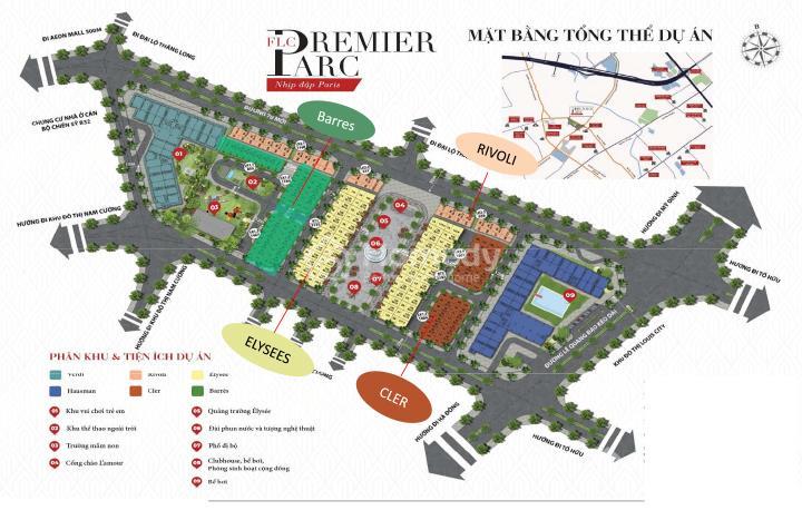 Mặt bằng dự án Hausman (FLC Premier Park)