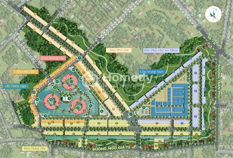 Mặt bằng Dự án Hưng Định City Bình Định