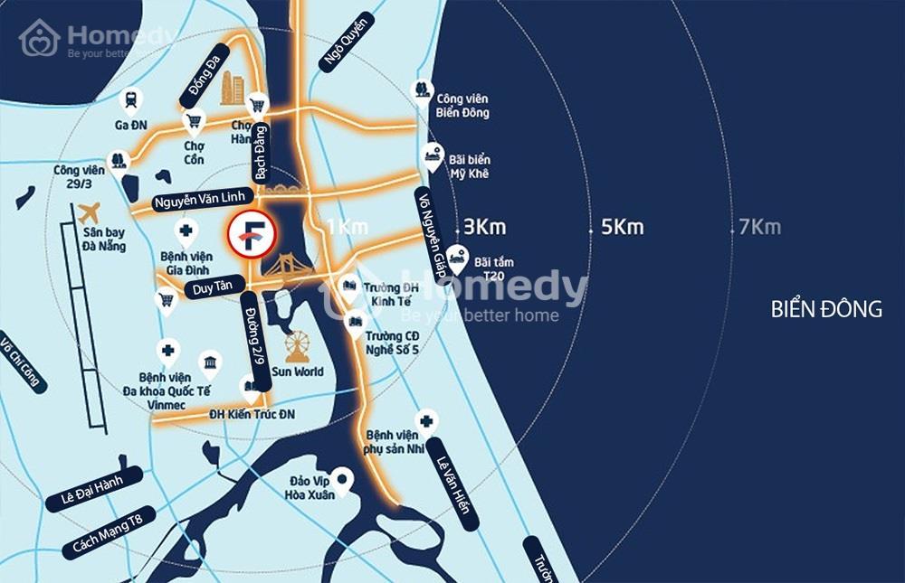 Vị trí Dự án The Filmore Đà Nẵng 