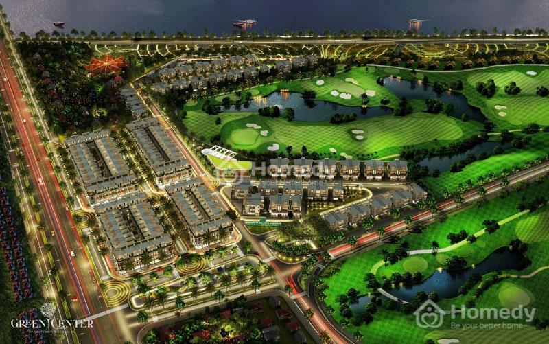 Phối cảnh dự án Green Center (Làng sinh thái golf)