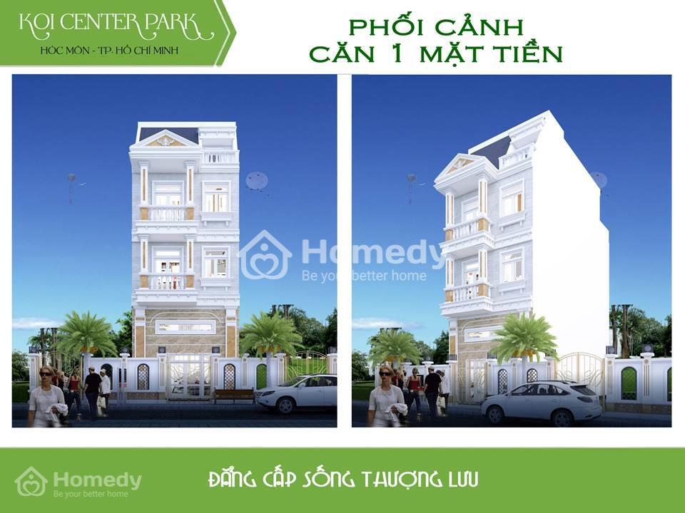Phối cảnh căn 1 mặt tiền KOI Center Park