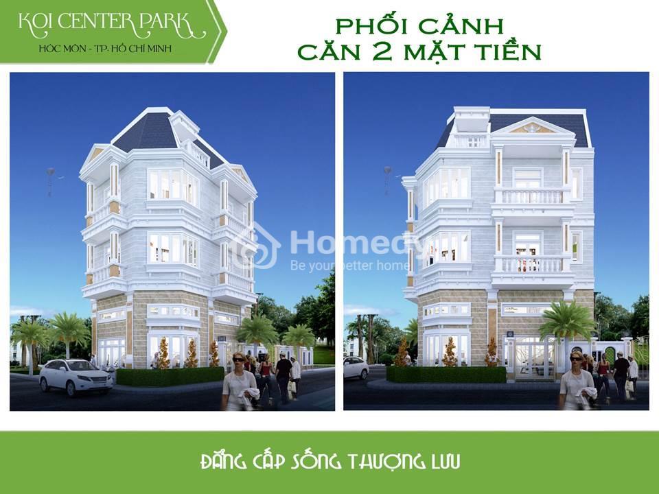 Phối cảnh căn 2 mặt tiền KOI Center Park